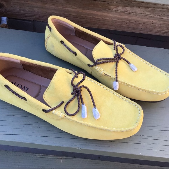 Alfa I Leather Suede Slip On Shoes - Picture 1 of 10